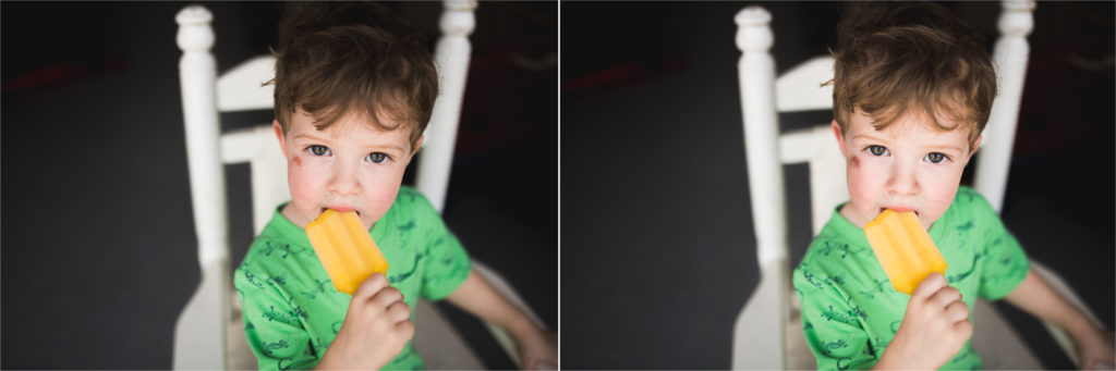 before and after lightroom brushes