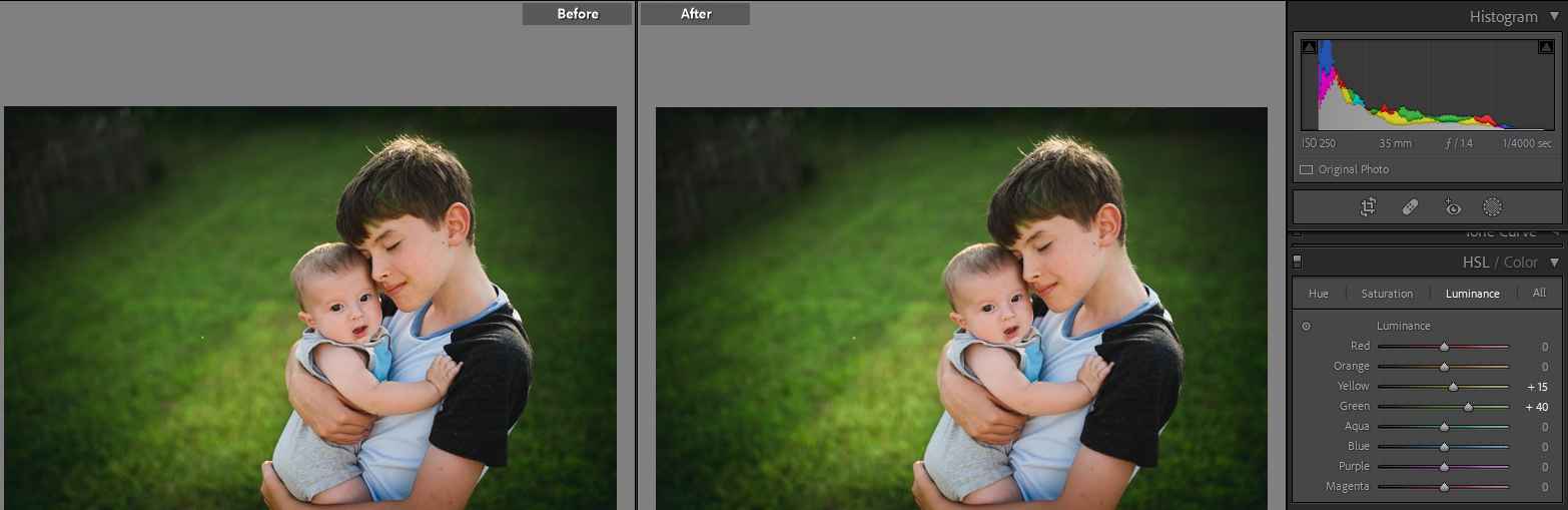 The key to getting perfect greens when editing your photos in Lightroom